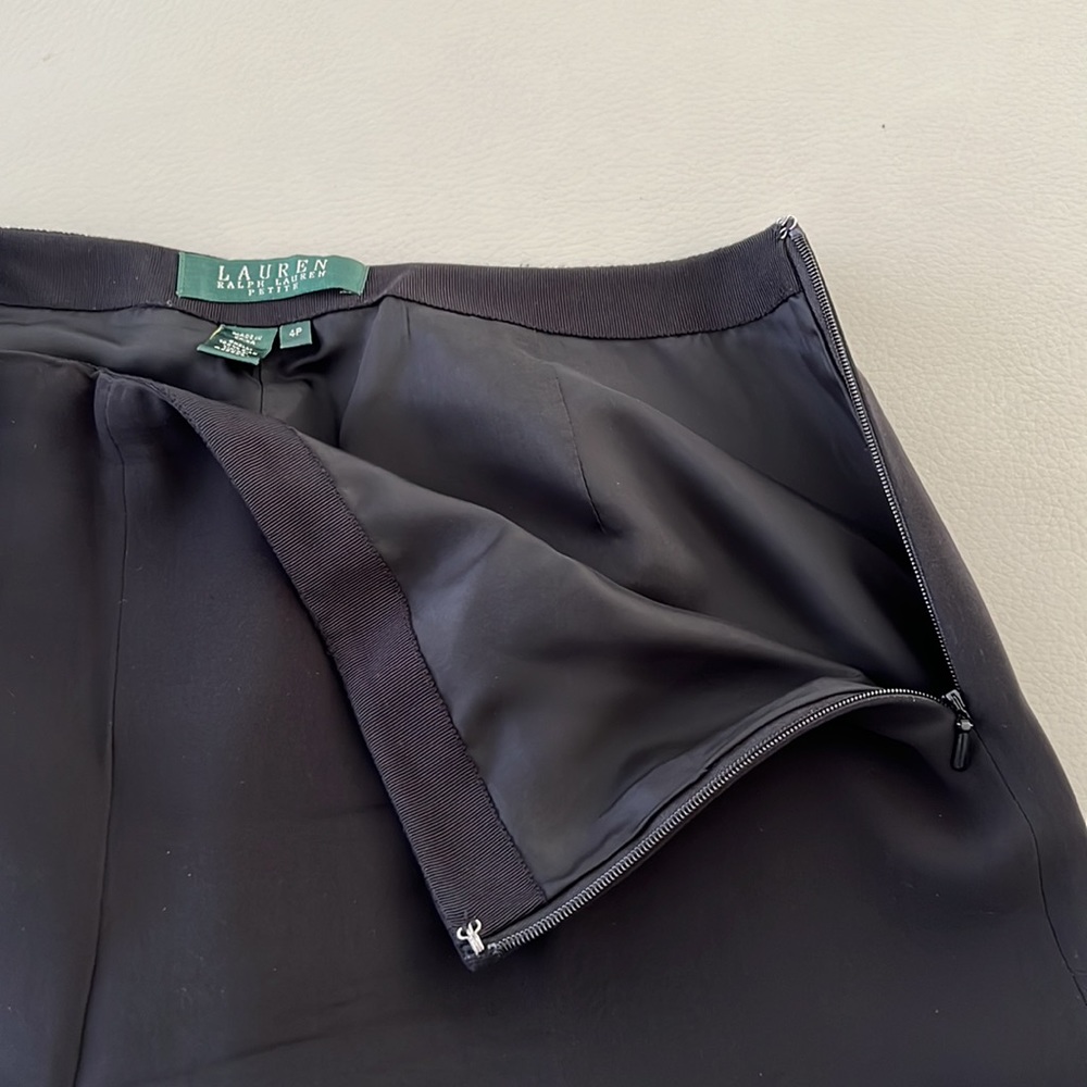 Lauren Ralph Lauren Black Wide Leg Pants - Picture 5 of 8